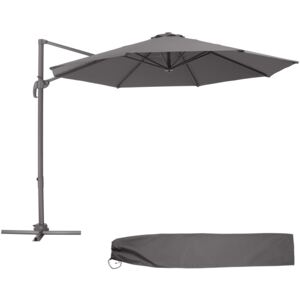 Tectake 403789 parasol daria - grey