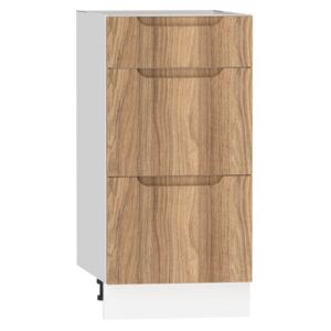 FURNITOP Lower Kitchen Cabinet ZOYA D40 S/3 natural wood