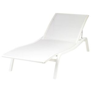 Alizé Sun lounger / width 80 cm - 5 positions - Fermob White