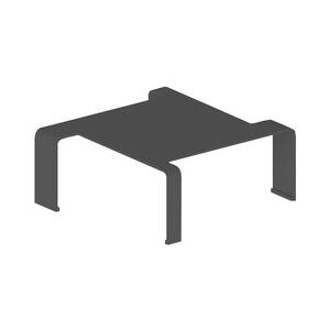 Spin Small Coffee table - / 90 x 90 x H 29 cm by Zeus Black