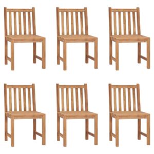 VidaXL Garden Chairs 6 pcs Solid Teak Wood