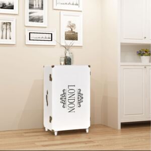 VidaXL Trunk Side Cabinet 40x30.5x81 cm White