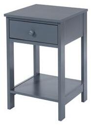 Arsisan Blue Shaker, 1 Drawer Petite Bedside Cabinet