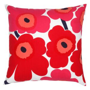 Pieni Unikko Cushion - 50 x 50 cm by Marimekko White/Red