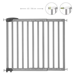 Badabulle Extendable Safety Gate Deco Pop Grey 63-106 cm