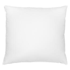 Bed Pillow White Cotton Duck Down and Feathers 80 x 80 cm Medium Soft Beliani