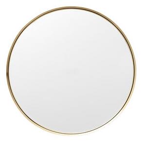 Darkly Small Wall mirror - / Metal - Ø 20 cm by Menu Gold