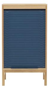 Jalousi Bas Chest of drawers - / H 101 cm - Wood & plastic curtain by Normann Copenhagen Blue