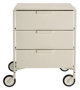 Mobil Mobile container - / 3 drawers - Matt version by Kartell White