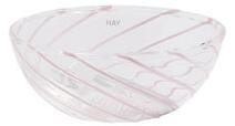 Spin Small dish - / Set of 2 - Glass by Hay Pink