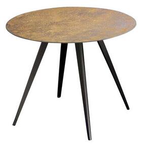 Lara Coffee table - / Rust effect steel - Ø 60 cm by Zeus Yellow