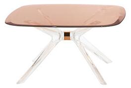 Blast Coffee table - / Glass - 80 x 80 cm by Kartell Pink