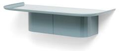 Korpus Medium Shelf - / 4 hooks - L 60 x D 25 x H 14 cm / Aluminium by Hay Blue