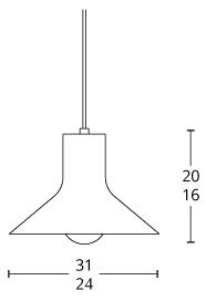 SISTER SUSPENSION LAMP - 31CM