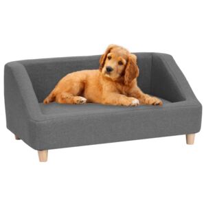 Dog Sofa Grey 85x50x39 cm Linen