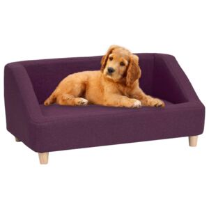 Dog Sofa Burgundy 85x50x39 cm Linen