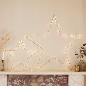 Gold Osby Star Window Light Duo