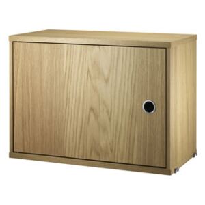 String® System Crate - / 1 door - L 58 x D 30 cm by String Furniture Natural wood