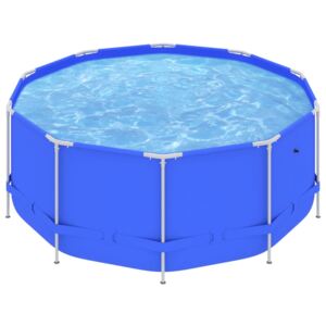 VidaXL Swimming Pool with Steel Frame 367x122 cm Blue