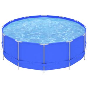 VidaXL Swimming Pool with Steel Frame 457x122 cm Blue
