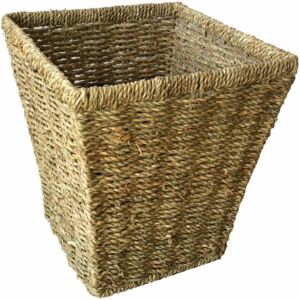 Willow Premium Seagrass Square Waste Paper Basket