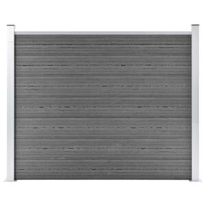 VidaXL Fence Panel WPC 180x146 cm Grey