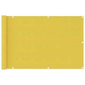 VidaXL Balcony Screen Yellow 90x400 cm HDPE
