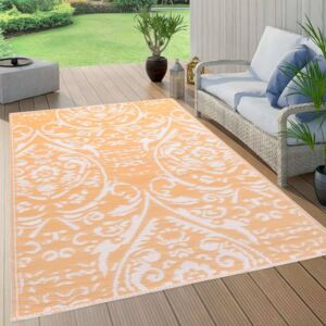 VidaXL Outdoor Carpet Orange and White 120x180 cm PP