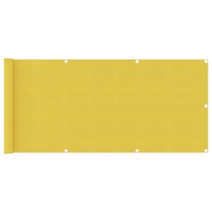 VidaXL Balcony Screen Yellow 75x300 cm HDPE