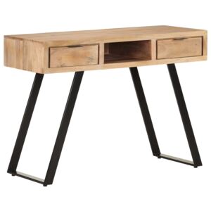 VidaXL Desk 110x50x75 cm Solid Acacia Wood with Live Edges