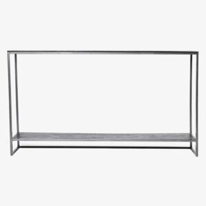 Shelved Shadow Console Table - black