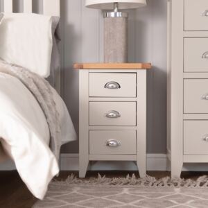 Chester Grey Painted Oak Large Bedside Table