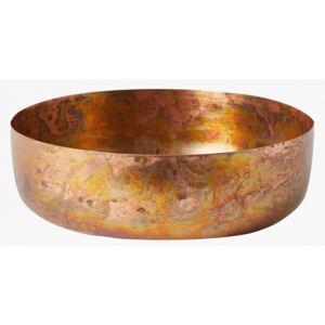 Large Molten Copper Bowl - copper