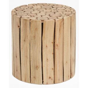 Eucalyptus Wood Side Table - natural