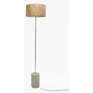 Wooden Slats Floor Lamp - natural