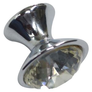 Cowen 32mm Zinc Chrome and Clear Crystal Knob