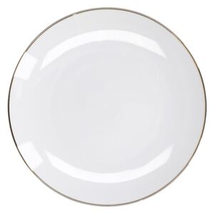 House Beautiful Gold Foil Rimmed Dinner Plate