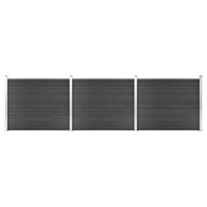 VidaXL Fence Panel Set WPC 526x146 cm Grey