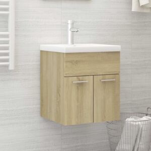 VidaXL Sink Cabinet Sonoma Oak 41x38.5x46 cm Chipboard