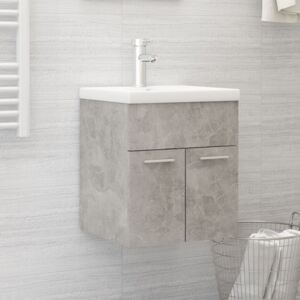 VidaXL Sink Cabinet Concrete Grey 41x38.5x46 cm Chipboard