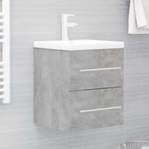 VidaXL Sink Cabinet Concrete Grey 41x38.5x48 cm Chipboard