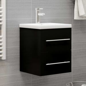 VidaXL Sink Cabinet Black 41x38.5x48 cm Chipboard