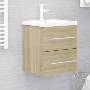 VidaXL Sink Cabinet Sonoma Oak 41x38.5x48 cm Chipboard