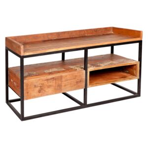 Reclaimed Wood and Metal Limited Edition TV Stand