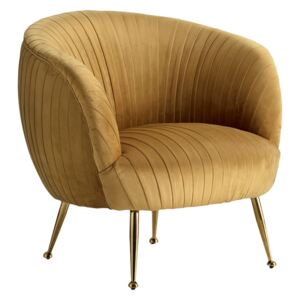Gemma Velvet Tub Chair in Honey Gold
