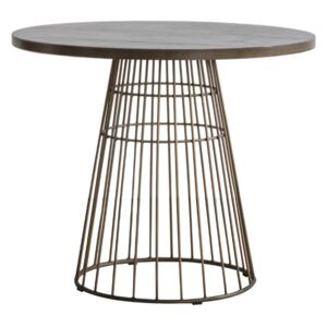 Louise Bistro Table in Bronze and Bronze Tile