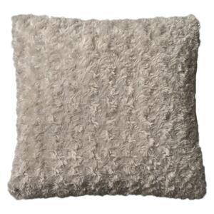 Yrsa Faux Fur Cushion in Taupe