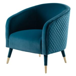 Bellucci Scales Armchair Peacock - Brass Caps