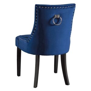 Torino Dining Chair with Back Ring - Ink Blue