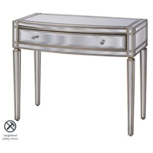 Antoinette Toughened Mirror One drawer Console Table